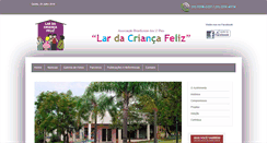 Desktop Screenshot of larcriancafeliz.org.br